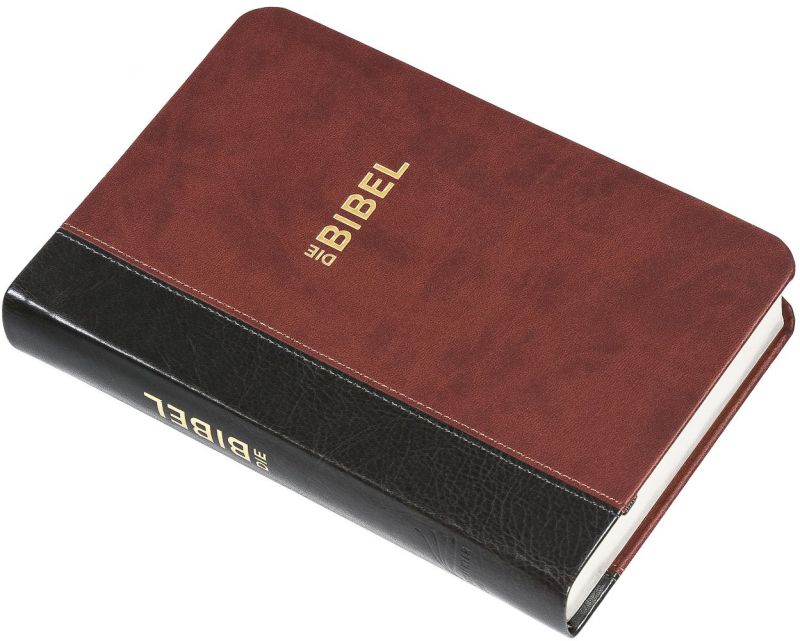 Schlachter 2000 - PU-Einband, grau/braun / Fadenheftung